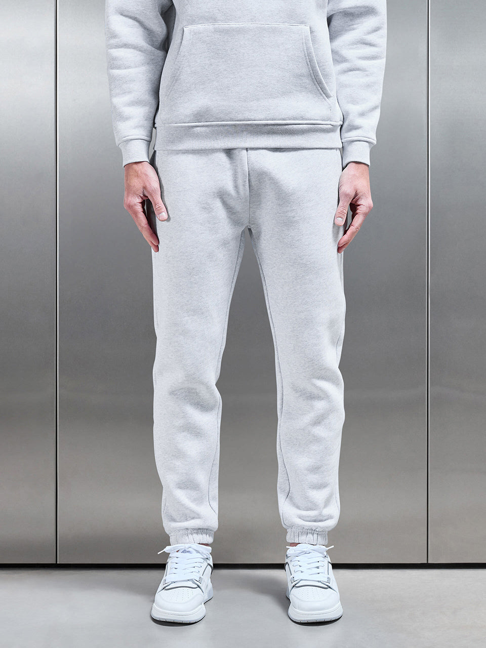 Relaxed Fit Jogger in Marl Grey