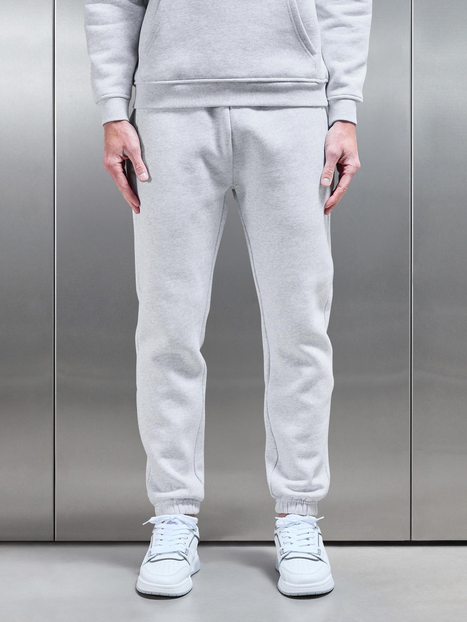 Relaxed Fit Jogger in Marl Grey
