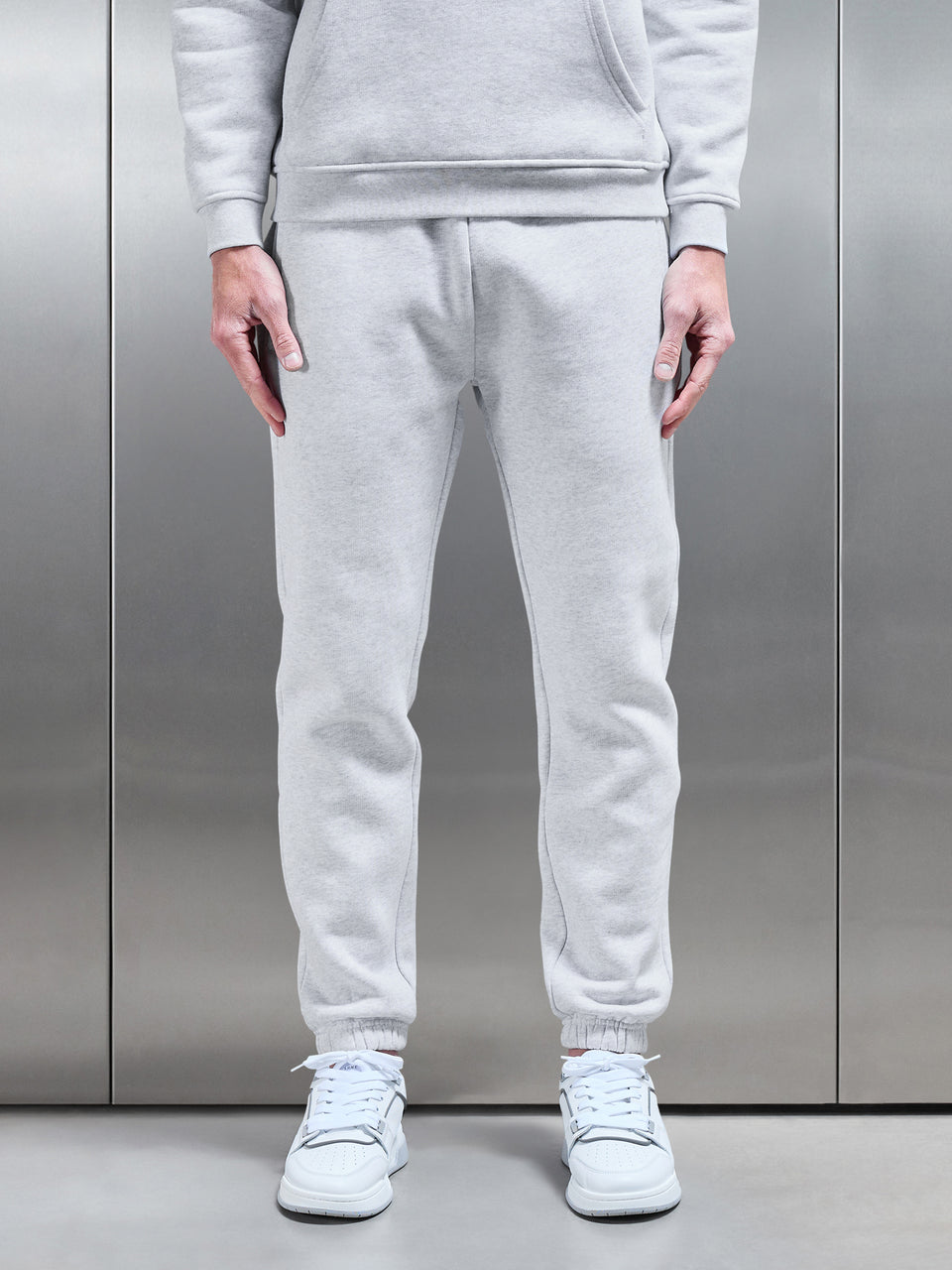 Relaxed Fit Jogger in Marl Grey