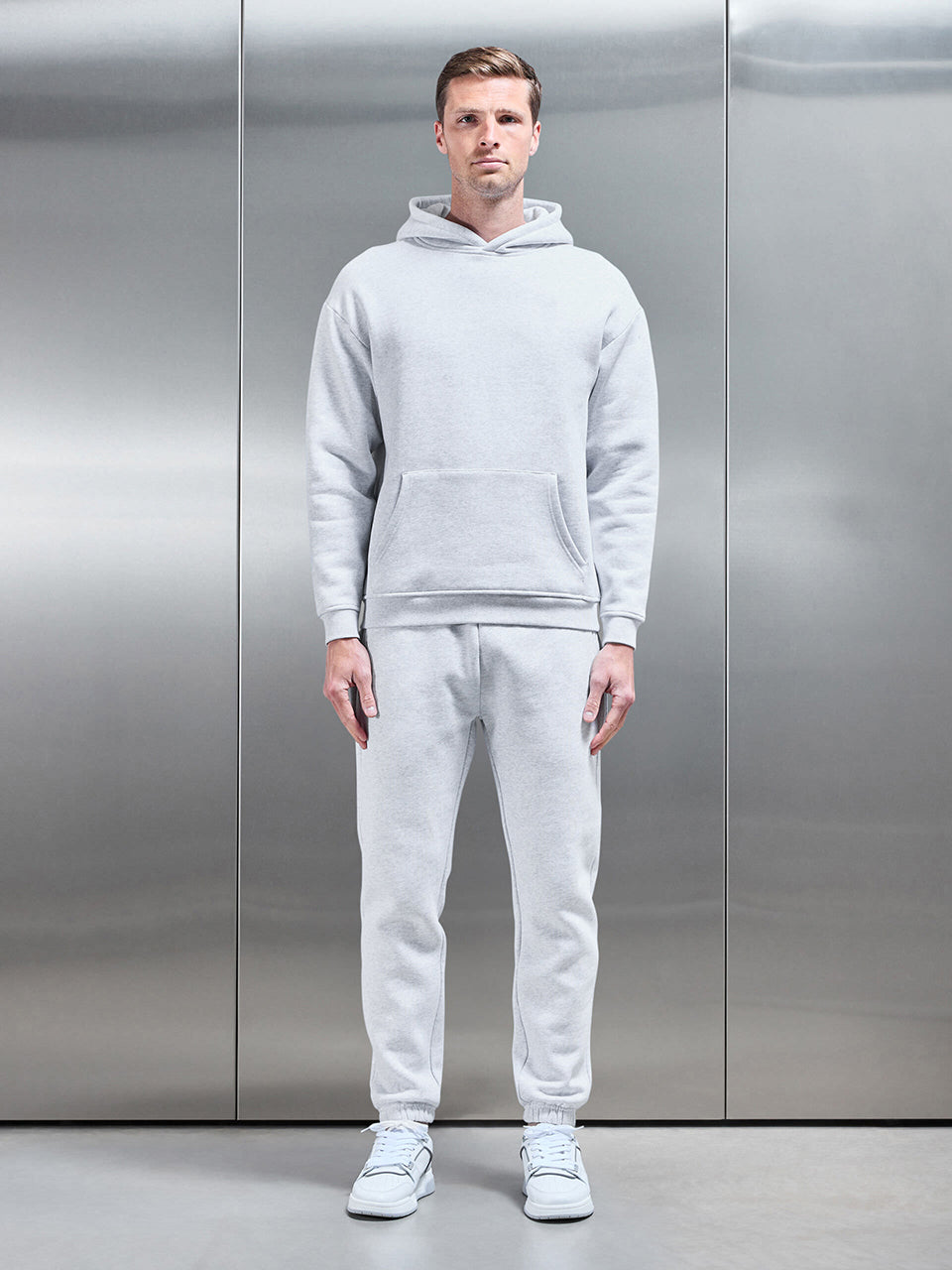 Relaxed Fit Jogger in Marl Grey