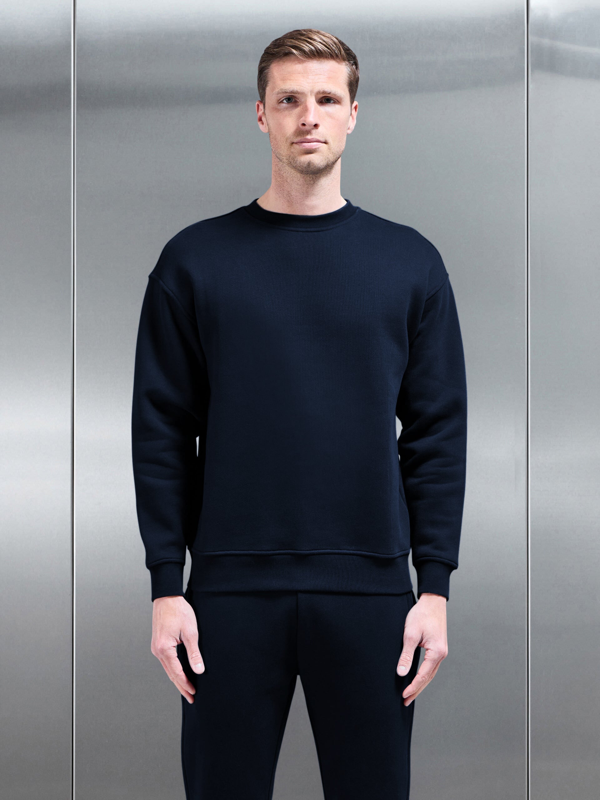 Relaxed Fit Sweatshirt in Navy