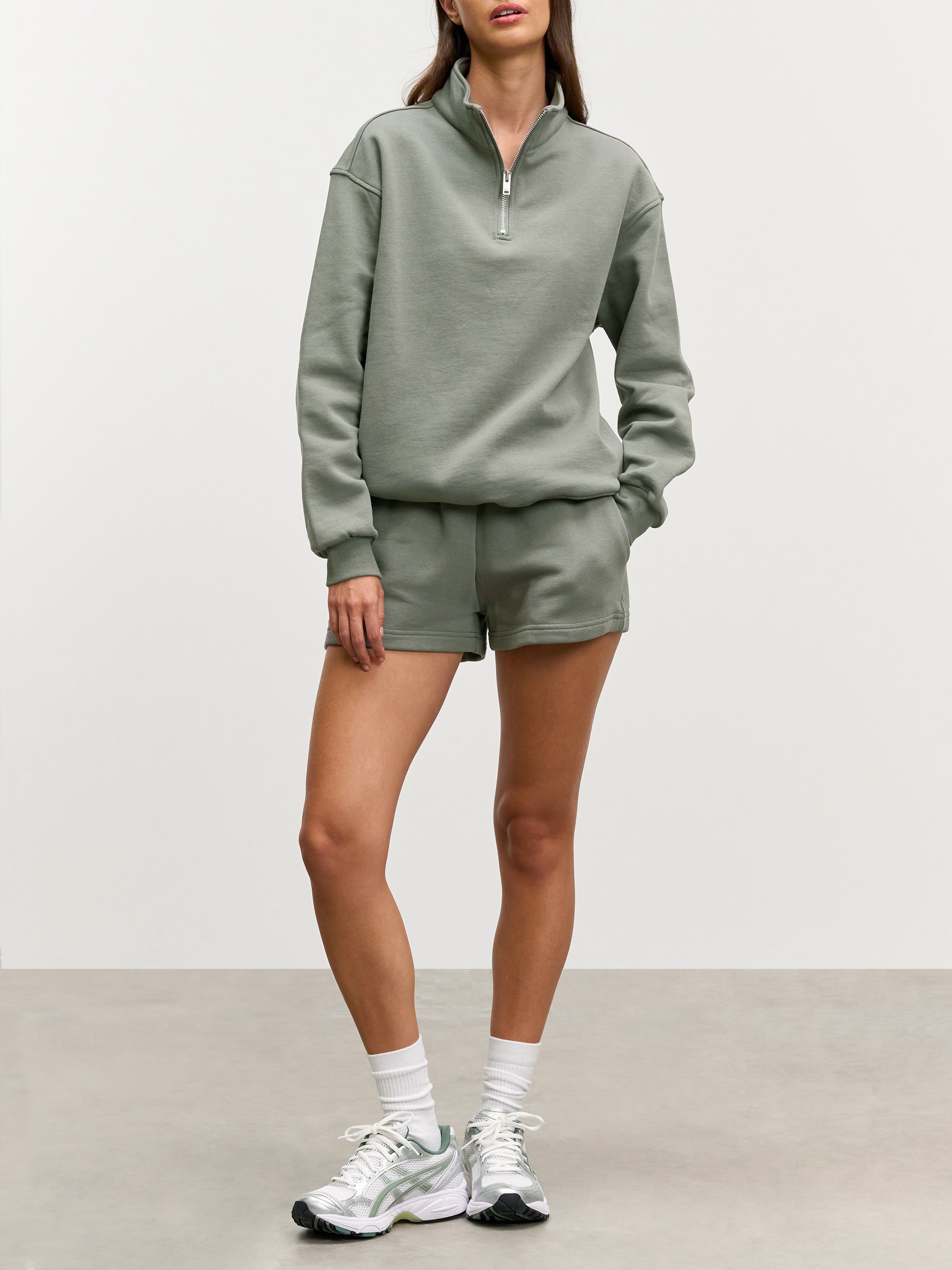 Womens Relaxed Jersey Short in Sage