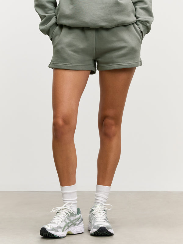 Womens Relaxed Jersey Short in Sage