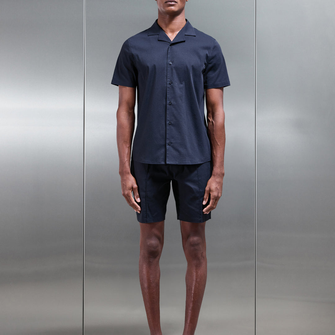 Seersucker Short in Navy
