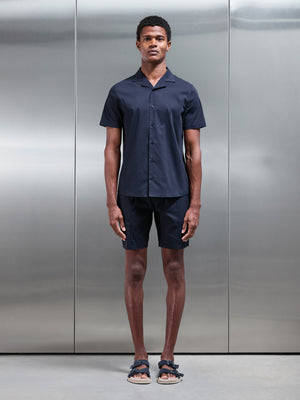 Seersucker Short in Navy