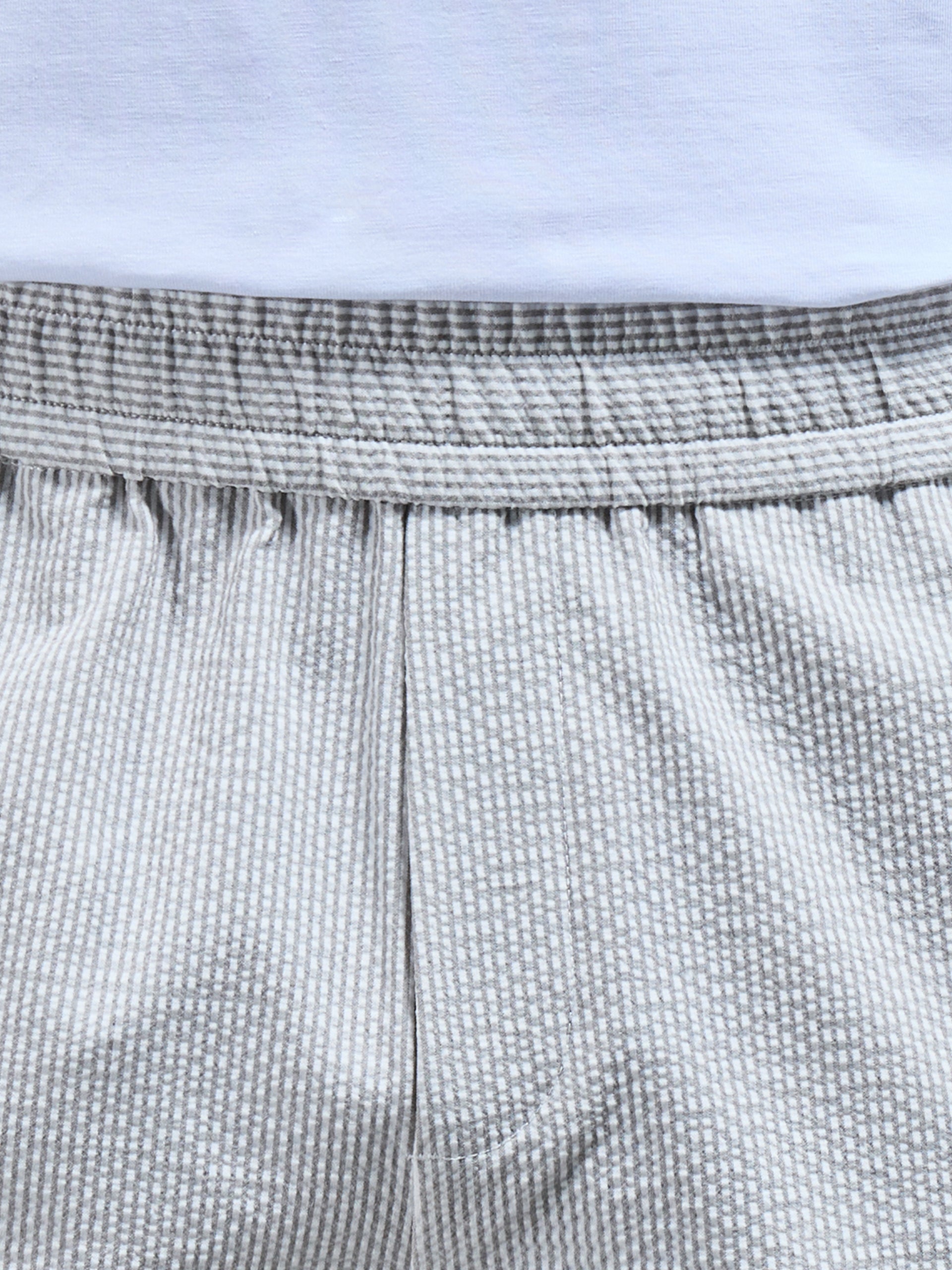 Seersucker Stripe Short in Stone