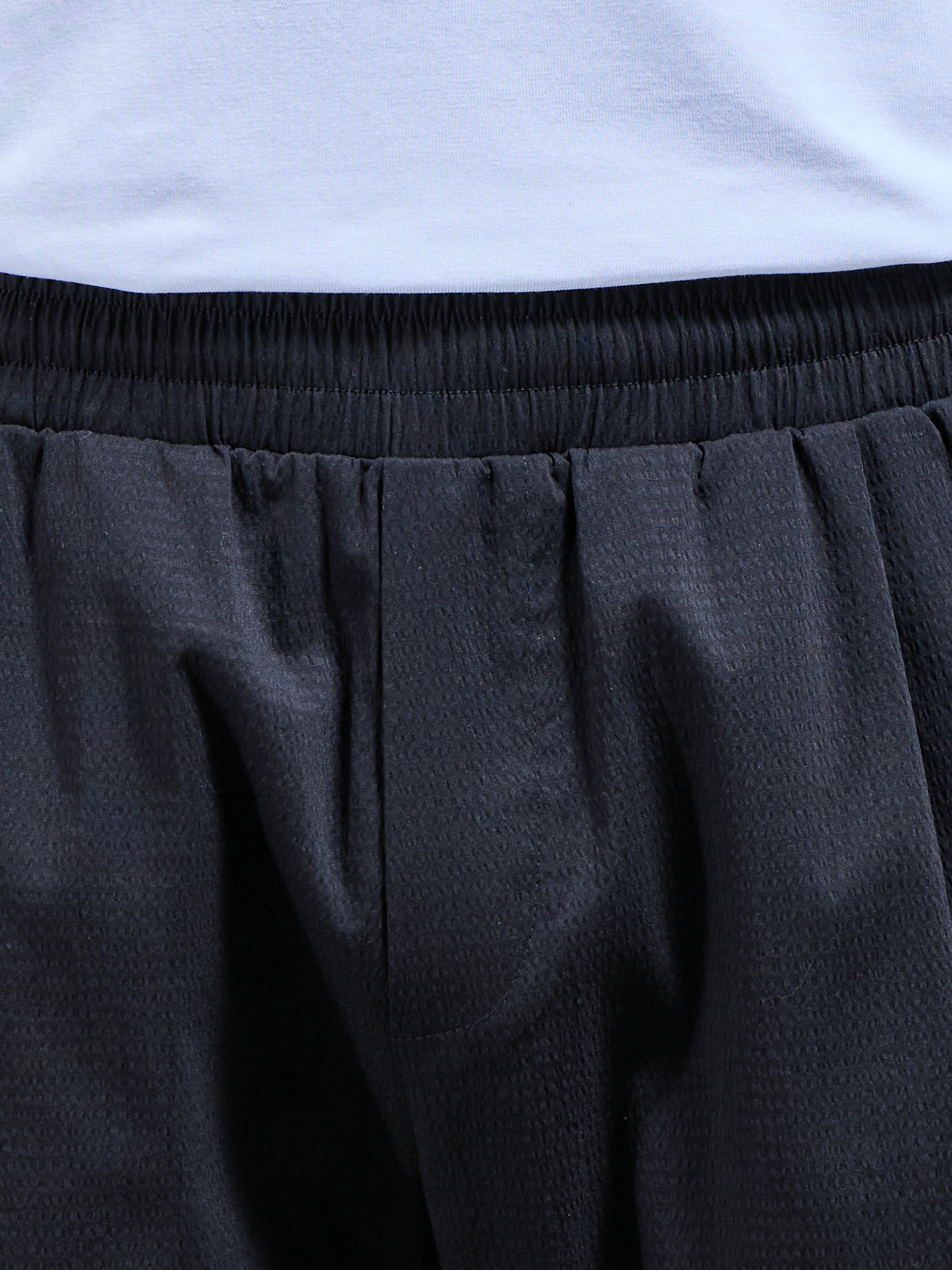 Seersucker Trouser in Black