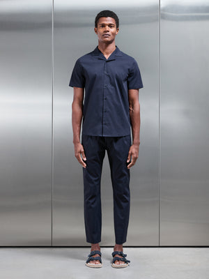 Seersucker Trouser in Navy