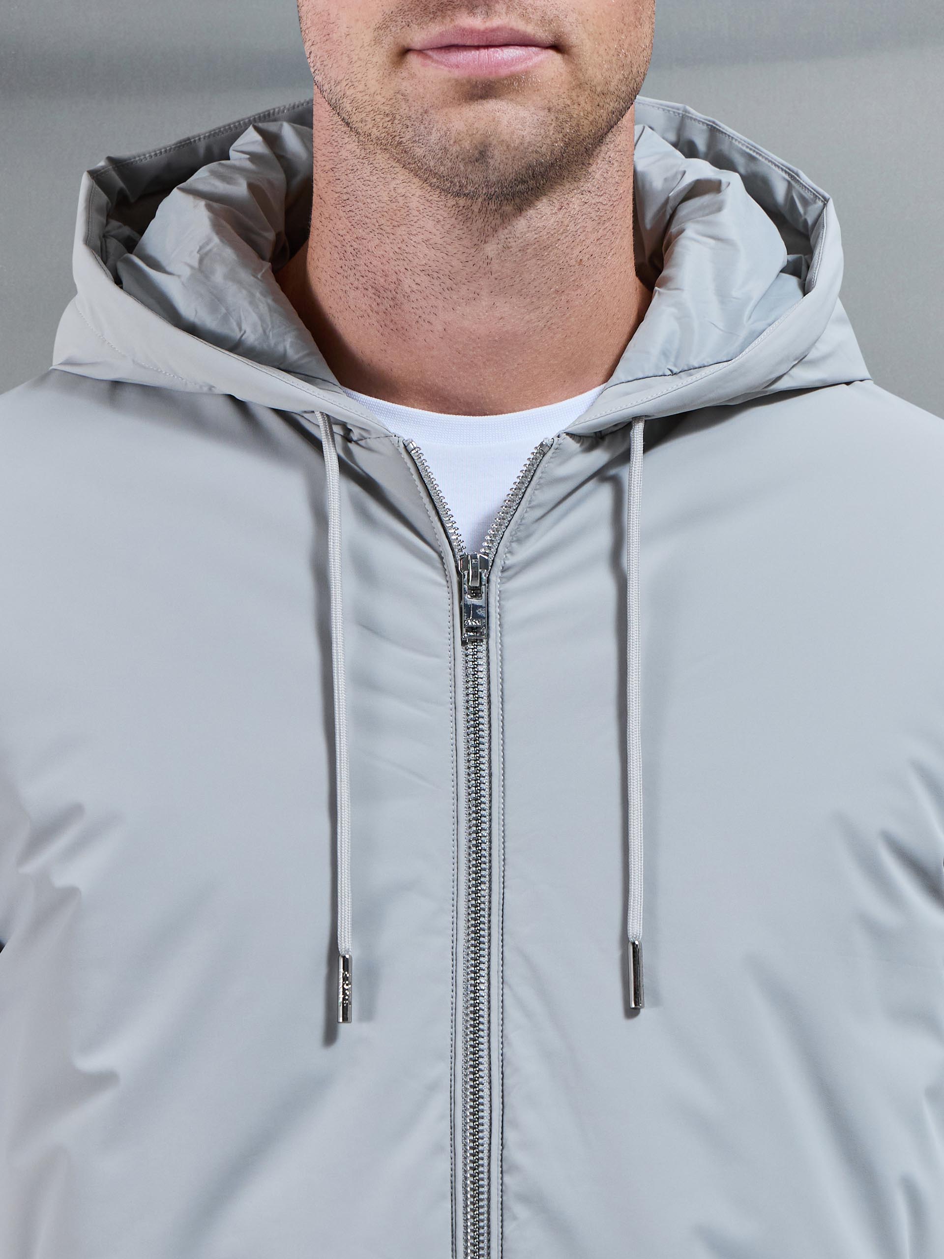 Shell Padded Windbreaker in Stone