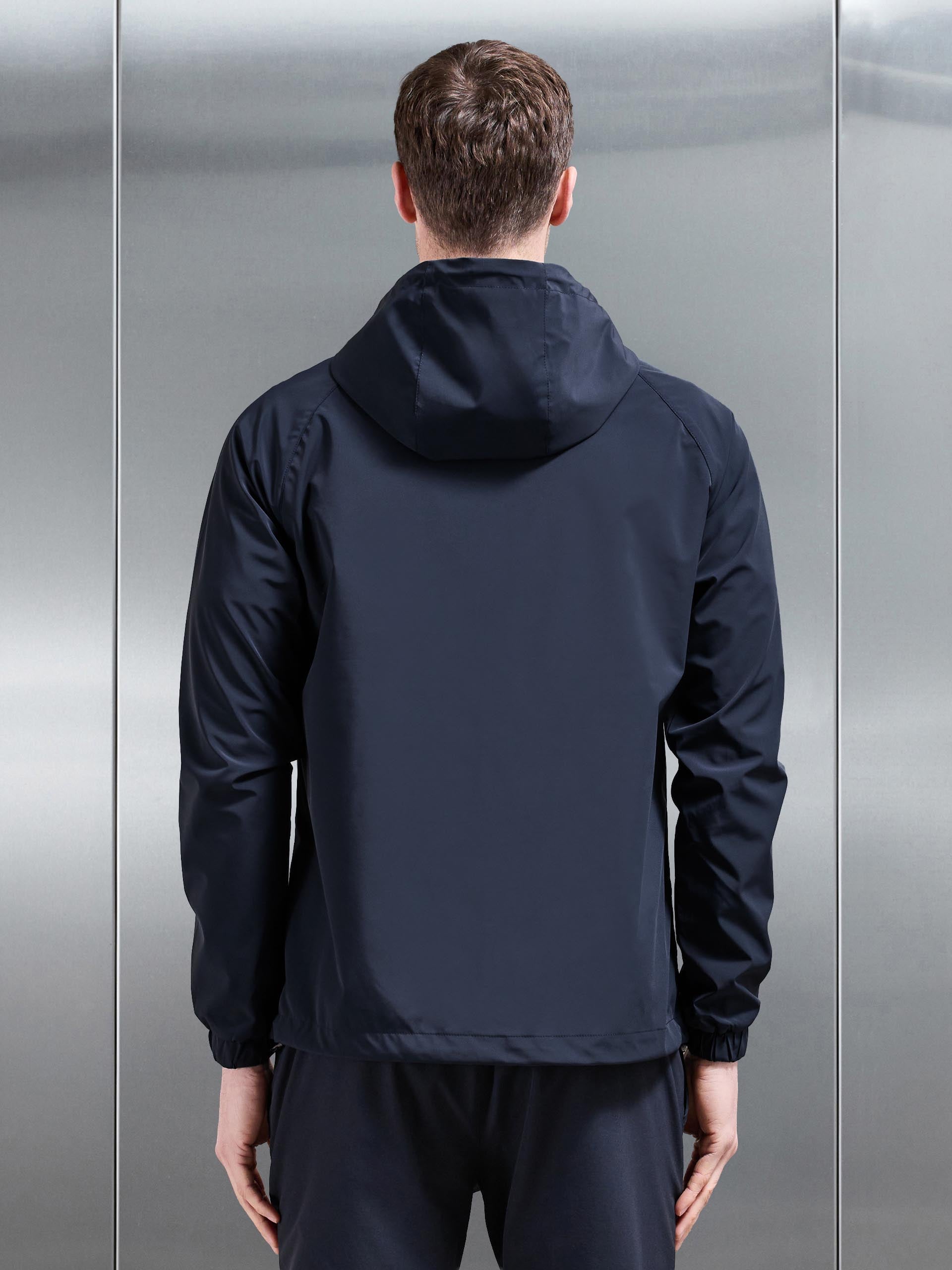 Shell Stripe Windbreaker in Navy