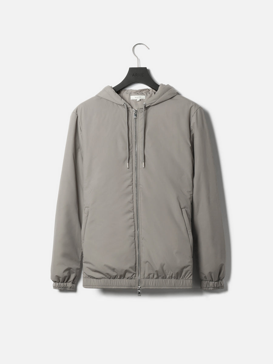 Shell Padded Windbreaker in Taupe