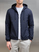 Shell Padded Windbreaker in Navy