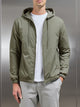 Shell Padded Windbreaker in Olive