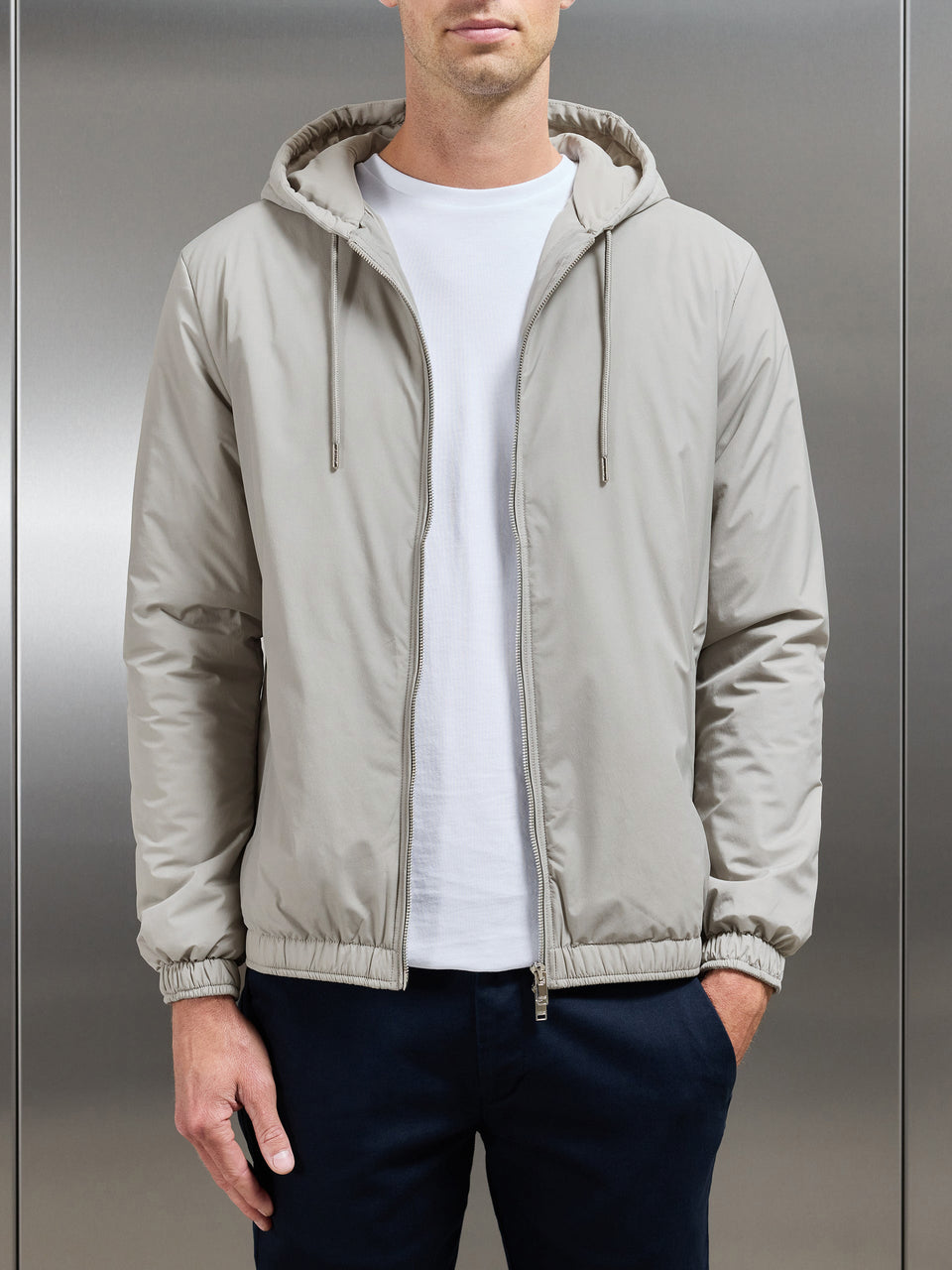 Shell Windbreaker in Stone