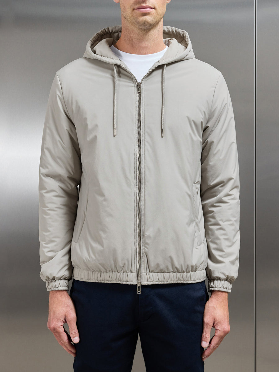 Shell Windbreakert Shell Padded Windbreaker in Stone | ARNE UK