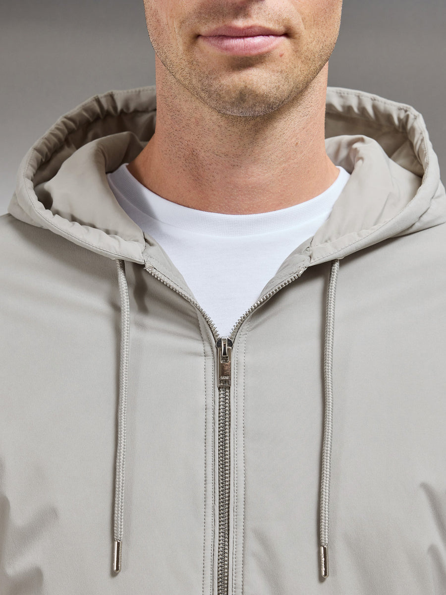 Shell Padded Windbreaker in Stone