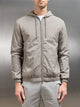 Shell Padded Windbreaker in Taupe