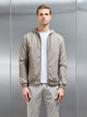 Shell Padded Windbreaker in Taupe