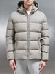 Short Down Jacket in Taupe