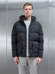 Short Down Parka in Black