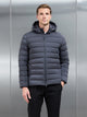 Short Technical Down Jacket in Grey