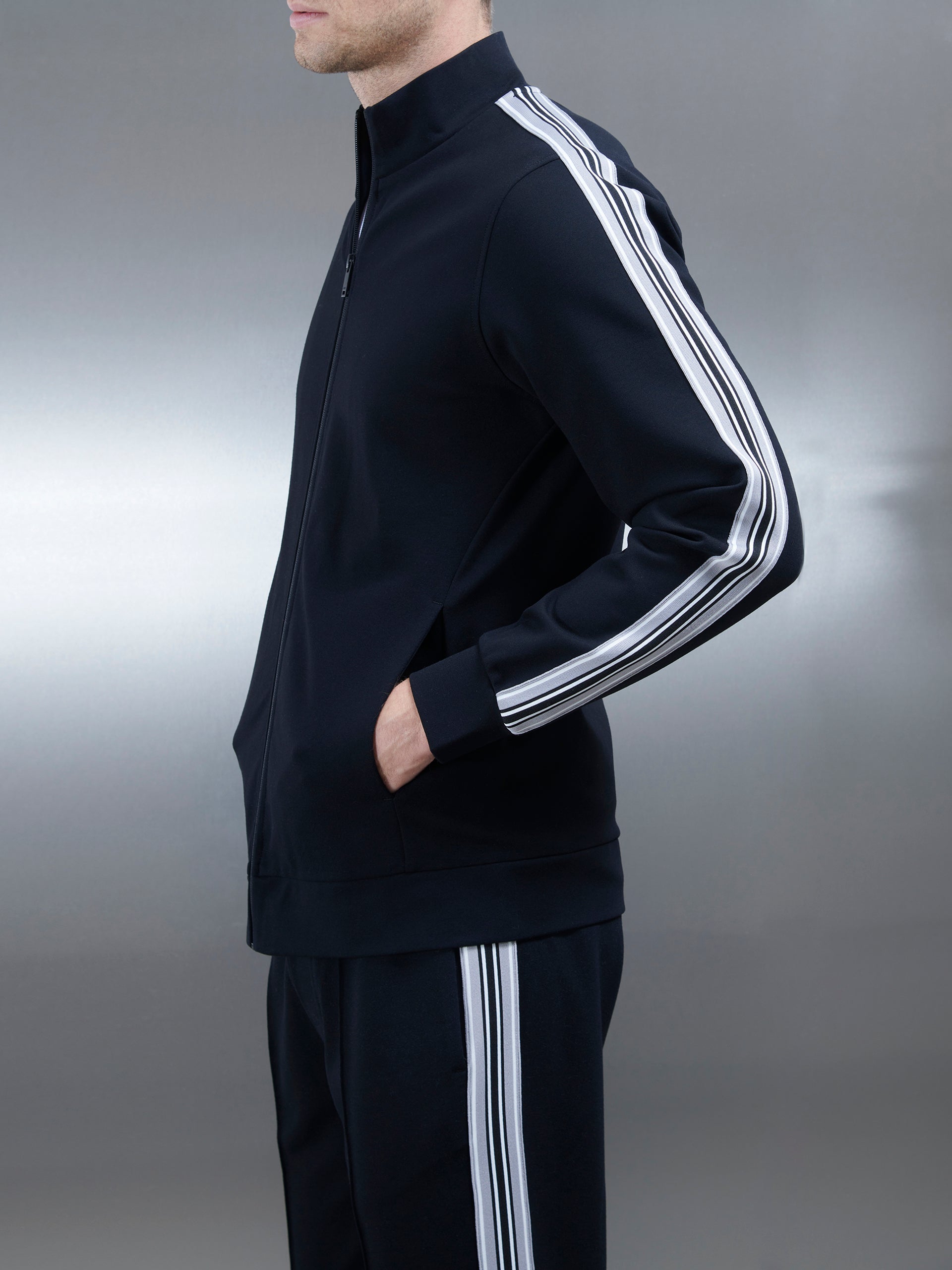 Side stripe deals track jacket