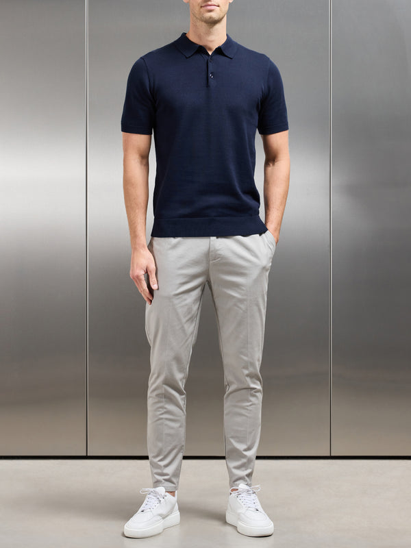 Side Adjuster Tailored Chino Trouser in Stone