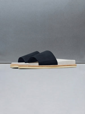 Suede Slides in Navy