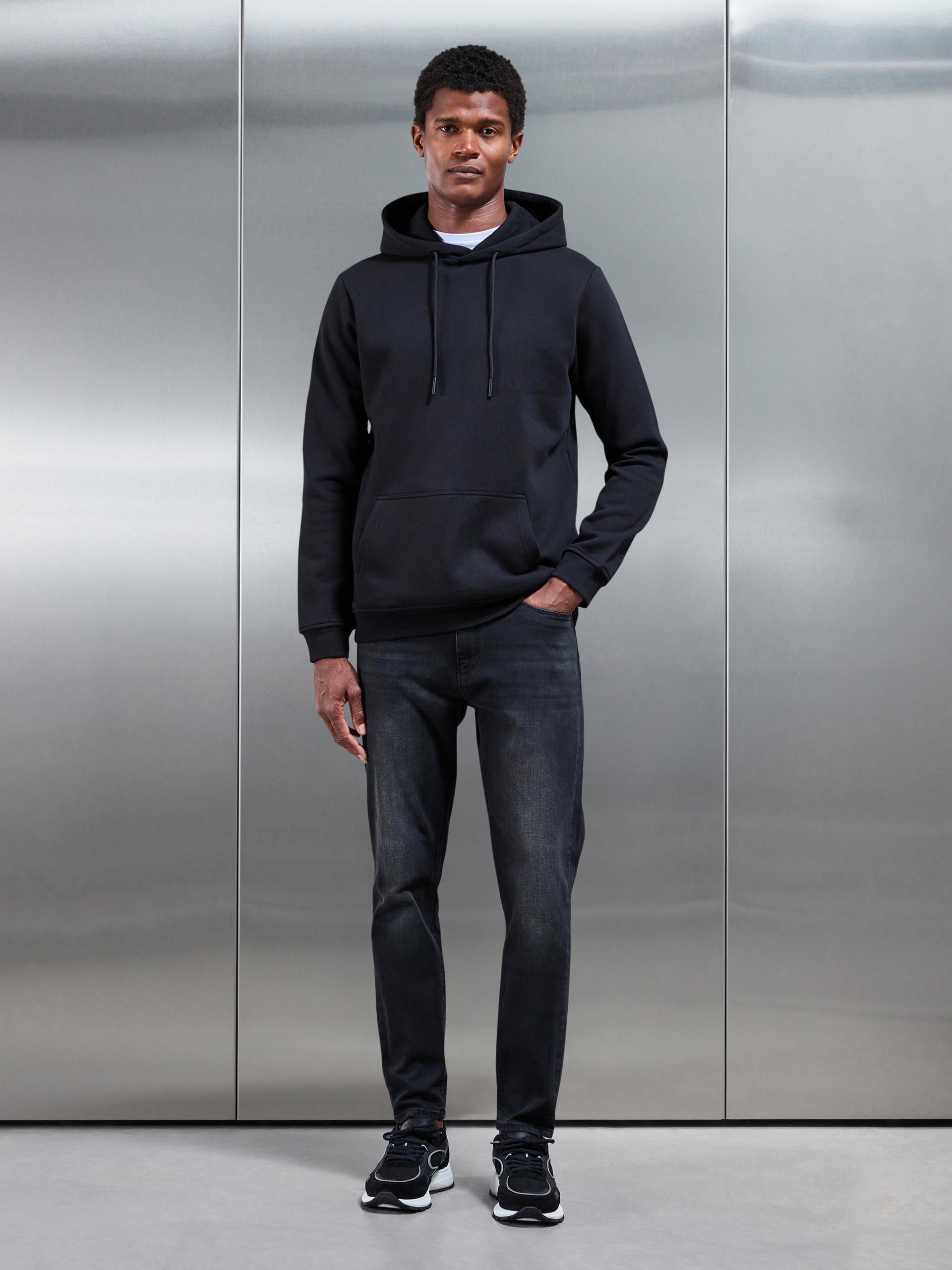 Slim Denim Jeans in Black Wash