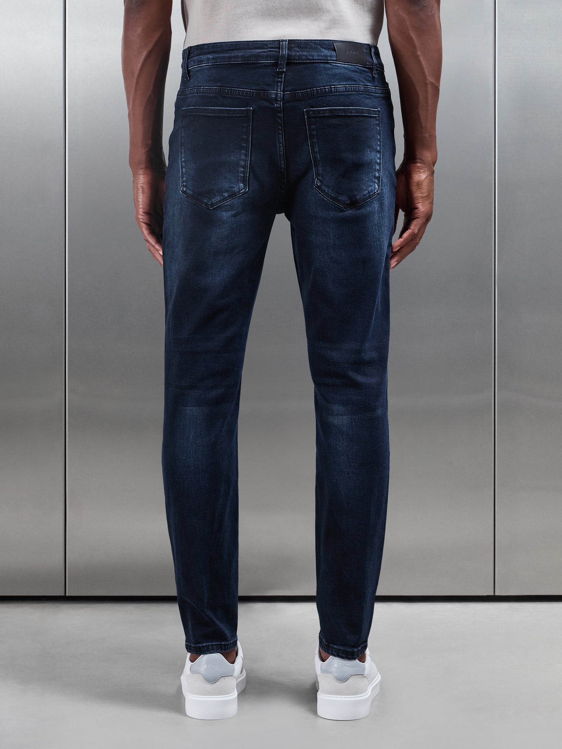 Slim Fit Denim Jeans in Midnight Blue