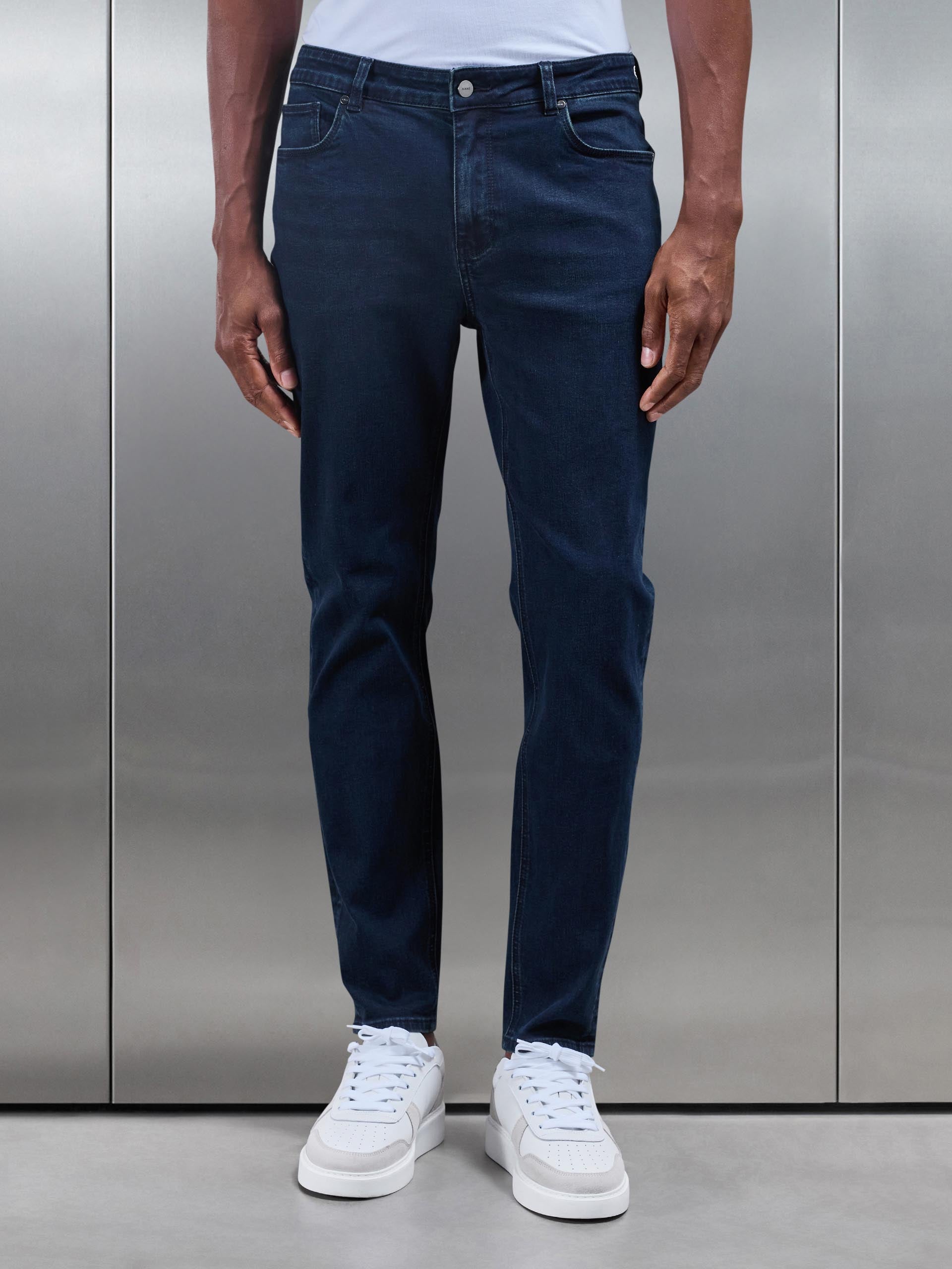 Slim Fit Denim Jeans in Navy