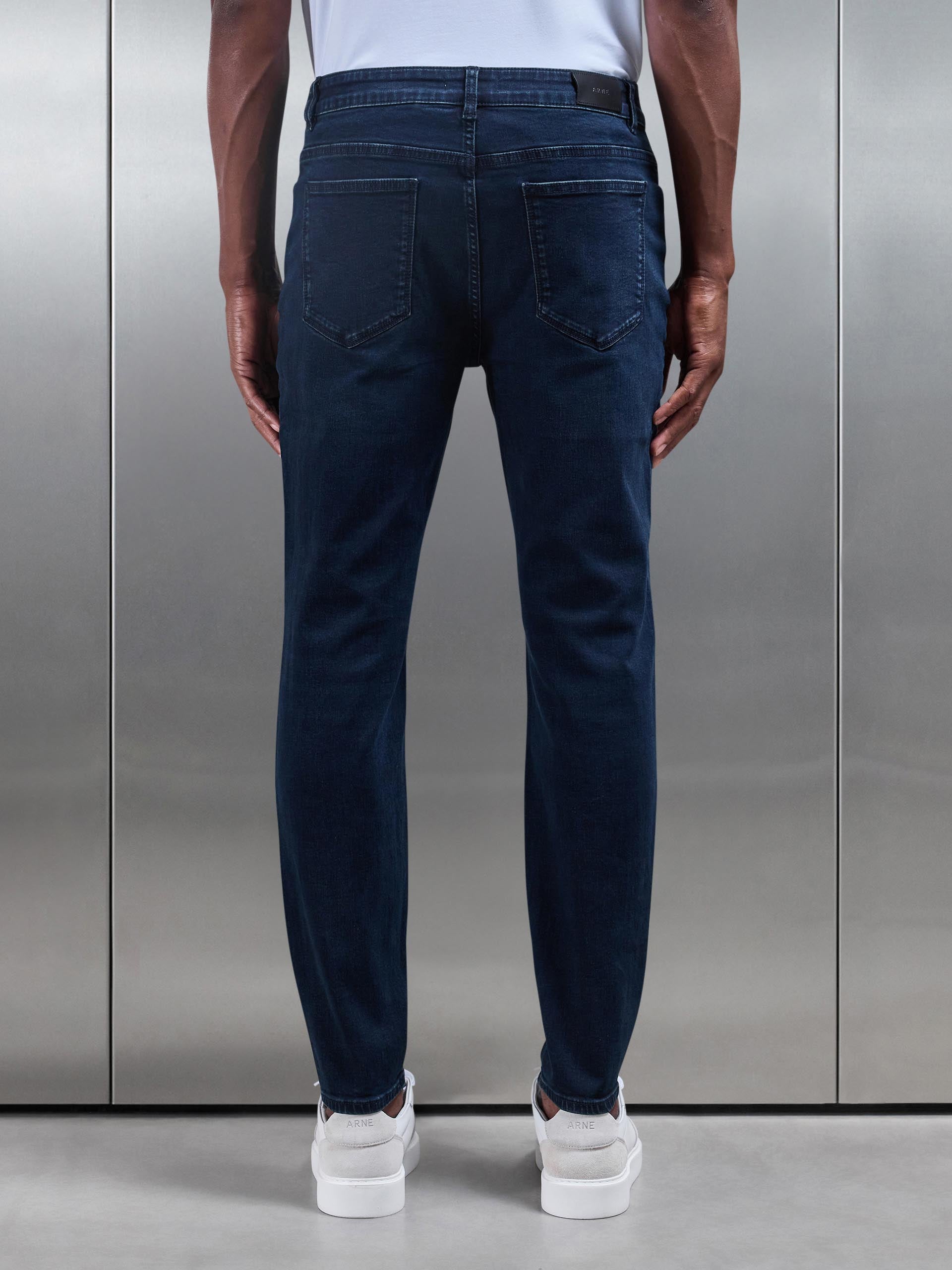 Slim Fit Denim Jeans in Navy