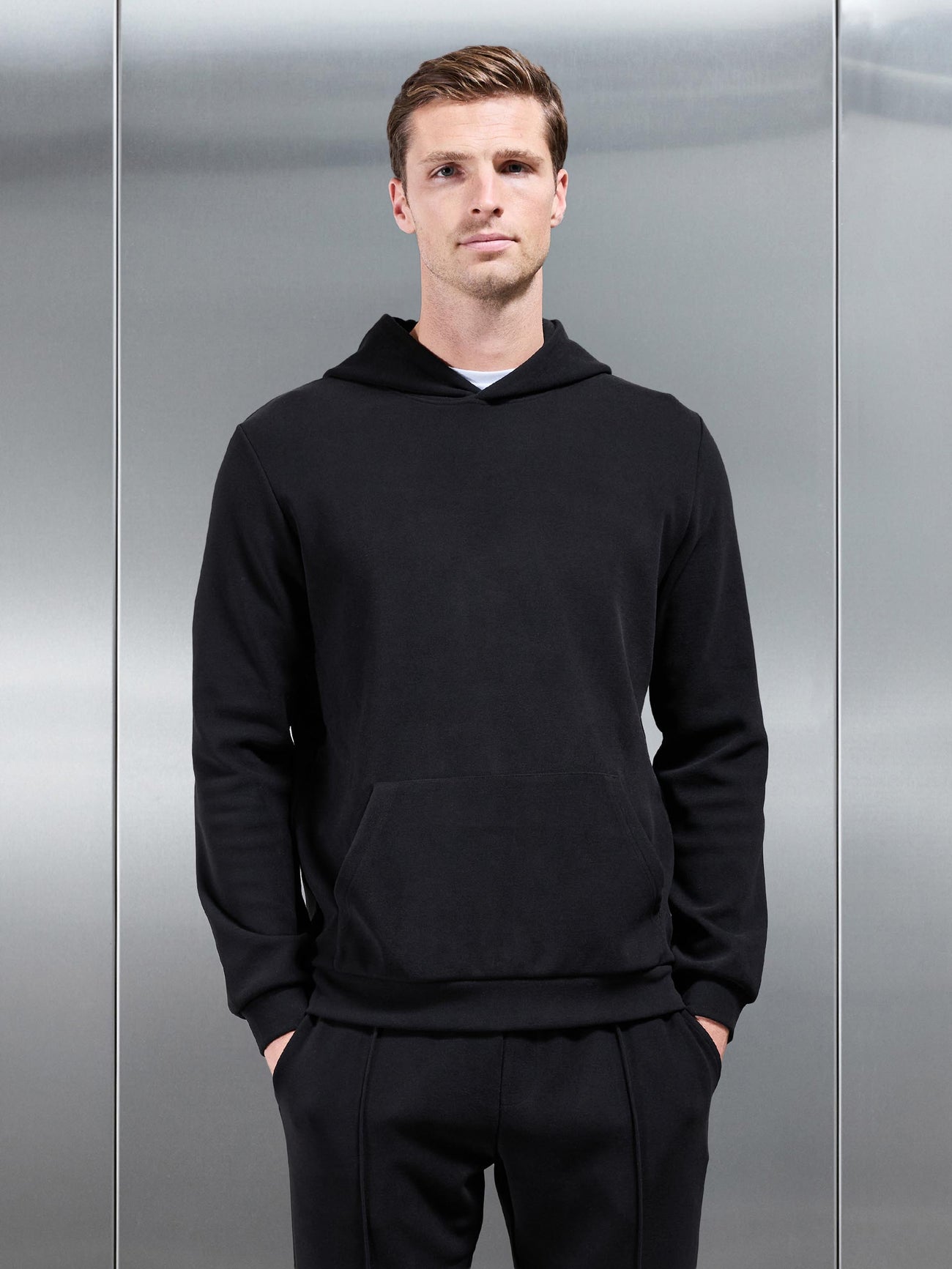 ARNE Slim Fit Knitted Hoodie