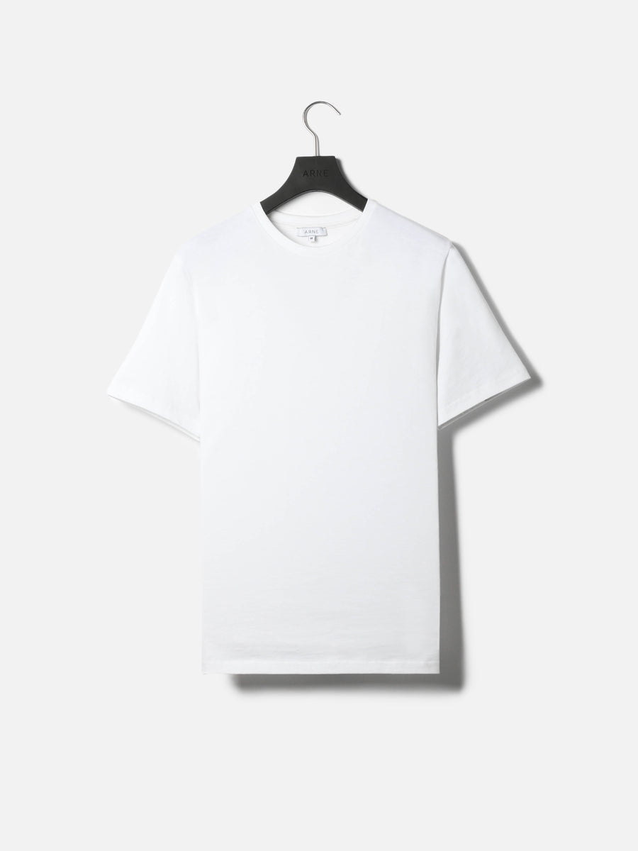 Slim Fit Cotton T-shirt in White