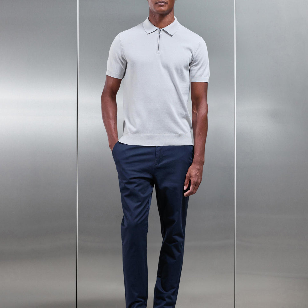 Slim Fit Tailored Chino Trouser in Navy