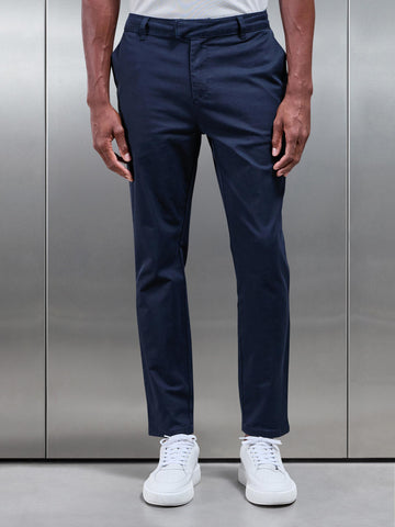 Slim Fit Tailored Chino Trouser in Navy