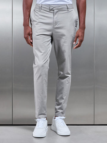 Slim Fit Tailored Chino Trouser in Stone