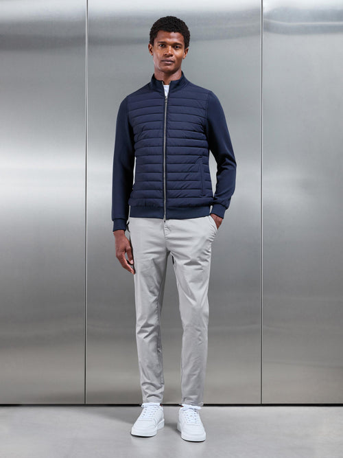 Slim Fit Tailored Chino Trouser in Stone