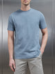Slim Fit Cotton T-Shirt in Light Blue