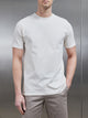 Slim Fit Cotton T-Shirt in Off White