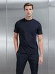 Slim Fit Cotton T-Shirt in Black