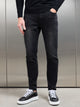 Slim Fit Denim Jeans in Black Wash