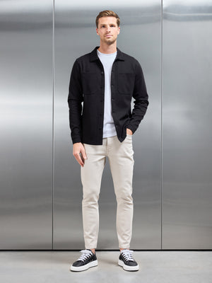 Slim Fit Denim Jeans in Stone