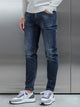 Slim Fit Denim Jeans in Dark Blue