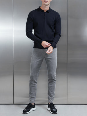 Slim Fit Denim Jeans in Solid Grey