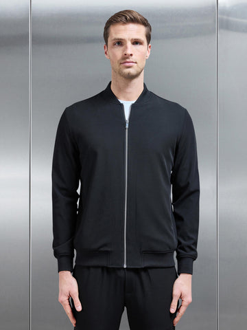 Smart Bomber Jacket in Black