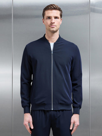 Smart Bomber Jacket in Navy