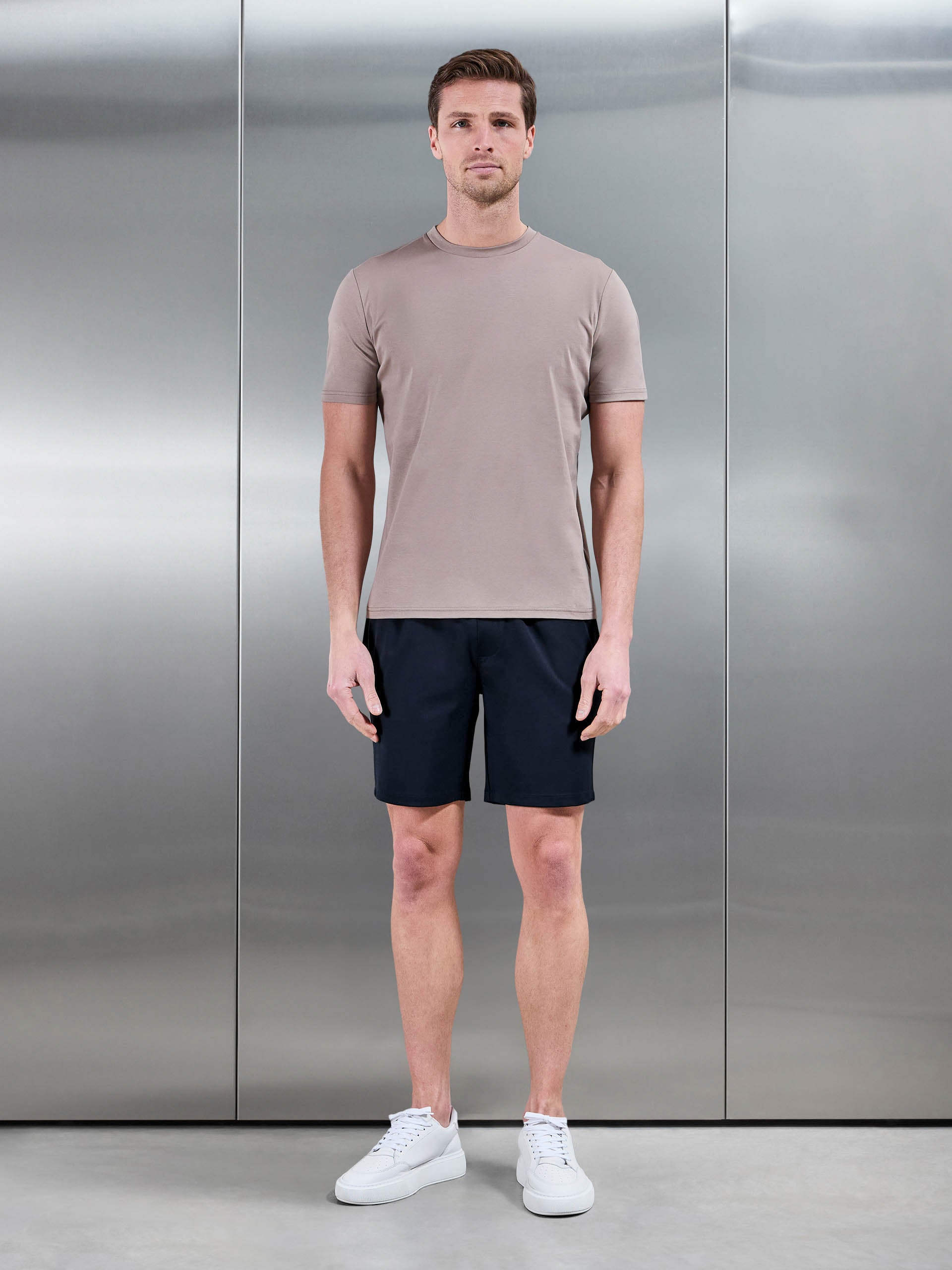 Smart Drawstring Tailored Short in Navy