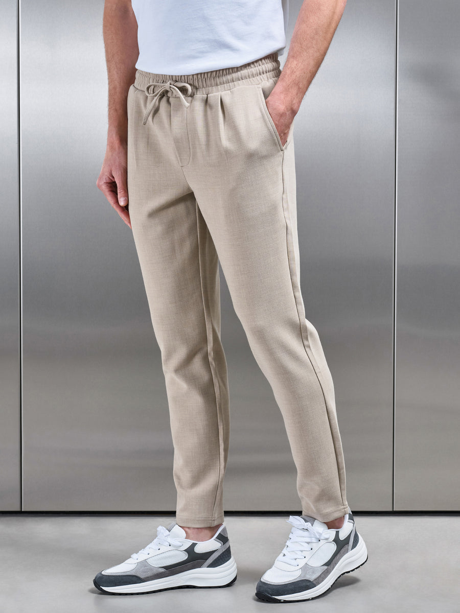 Smart Casual Trouser in Stone