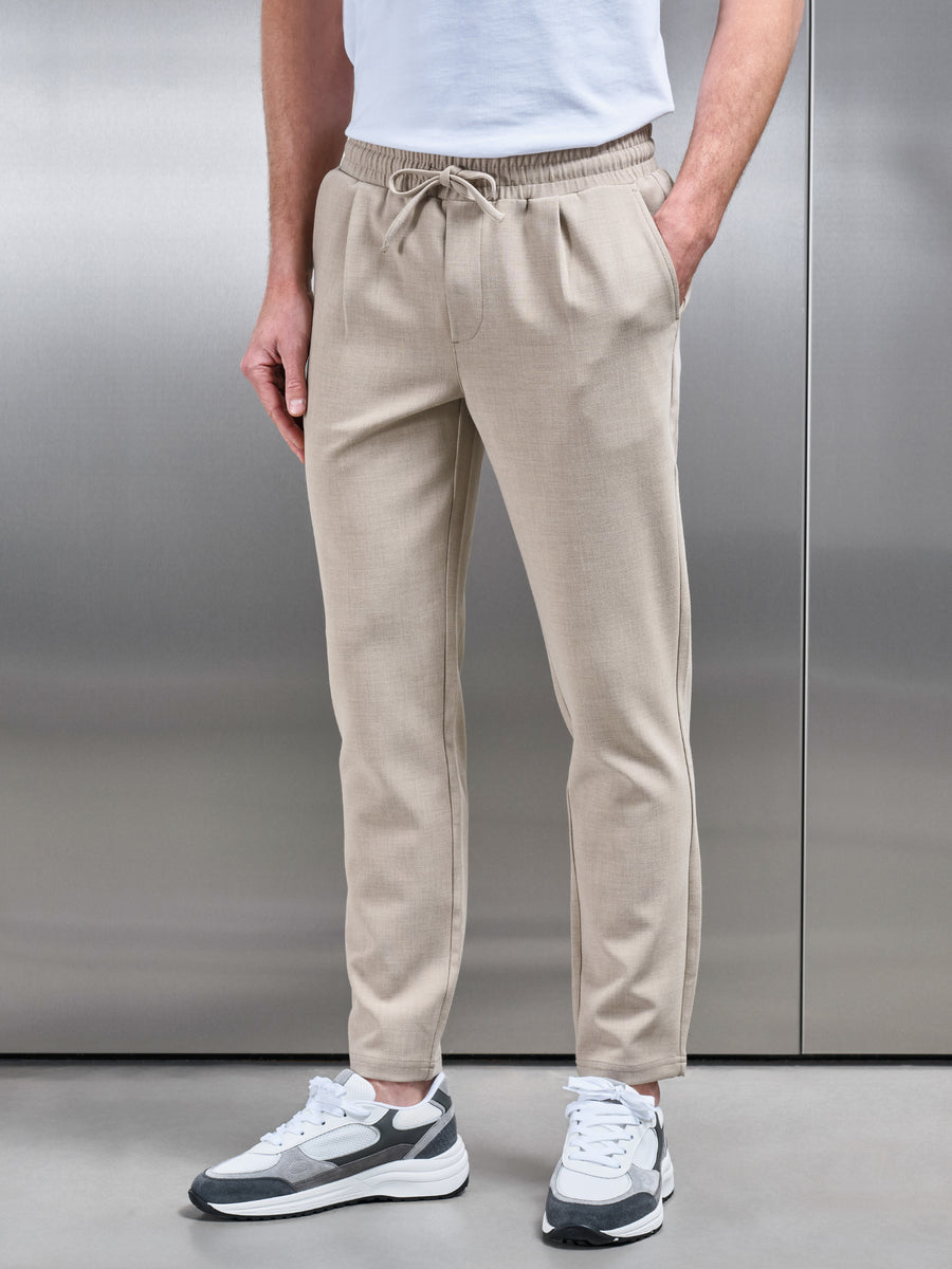 Smart Casual Trouser in Stone